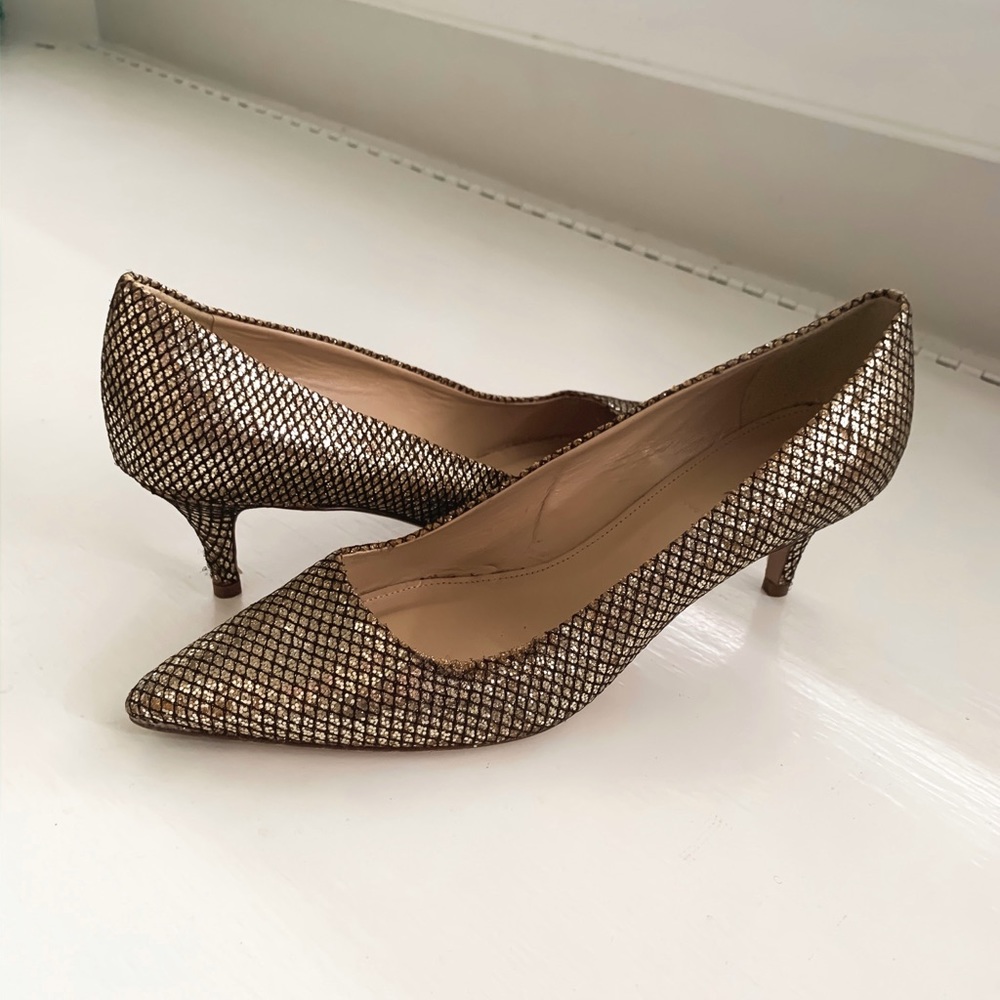 Jcrew Mermaid Glitter Kitten Heels Holiday Party Gem